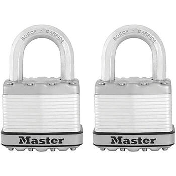 Master Lock 1-7/16 in. H X 13/16 in. W X 2 in. L Laminated Steel Ball Bearing Locking Padlock