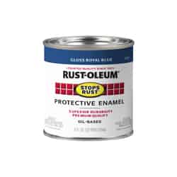 Rust-Oleum Stops Rust Indoor and Outdoor Gloss Royal Blue Oil-Based Protective Paint 0.5 pt