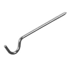 Kenney Chrome Curtain Rod Support Hook 2 in. L Silver