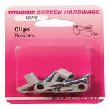 Slide-Co Gray Plastic Screen Clip For 5/16 inch 4 pk