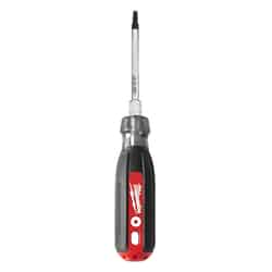 Milwaukee 3 in. Square Screwdriver Chrome-Plated Steel #1 Cushion Grip Red 1 pc.