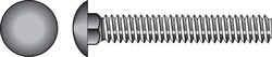 HILLMAN 3/8 Dia. x 1-1/4 in. L Zinc-Plated Steel Carriage Bolt 100 pk