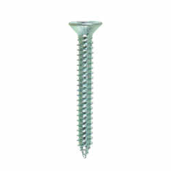 HILLMAN 14 x 2 in. L Zinc-Plated Steel Sheet Metal Screws 100 per box Flat Head Phillips