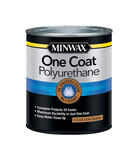 Minwax One Coat Transparent Semi-Gloss Clear Polyurethane 1 qt