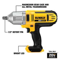 DeWalt 20V MAX 20 V 1/2 in. Cordless Brushed Impact Wrench Tool Only