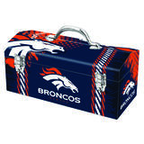 Sainty International 16.25 in. Denver Broncos Art Deco Tool Box 7.1 in. W x 7.75 in. H Steel