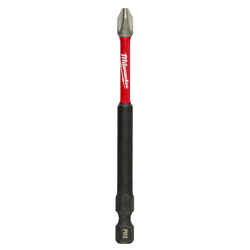 Milwaukee SHOCKWAVE #2 x 3-1/2 in. L 1/4 in. Quick-Change Hex Shank Steel Phillips 1 pc. Impa