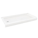 Bootz ShowerCast 4 in. H x 30 in. W x 60 in. L White Porcelain Left Hand Drain Rectangle Showe