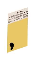 Hy-Ko 1-1/2 in. Aluminum Black Comma Special Character Self-Adhesive