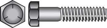 HILLMAN 1/2 in. Dia. x 6 in. L Heat Treated Zinc Steel Hex Head Cap Screw 25 box