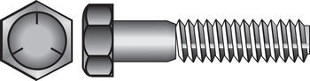 HILLMAN 3/8 in. Dia. x 2 in. L Heat Treated Zinc Steel Hex Head Cap Screw 50 box