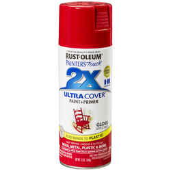 Rust-Oleum Painter's Touch Ultra Cover Gloss Spray Paint 12 oz. Apple Red