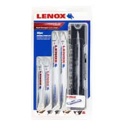 Lenox Assorted in. L Bi-Metal Reciprocating Saw Blade Set Multi TPI 12 pk