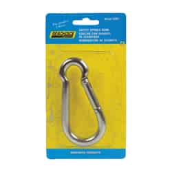 Seachoice  Stainless Steel  3/8 in. L x 4 in. W Safety Spring Hook  1 pk 