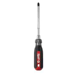 Milwaukee 6 in. #3 Screwdriver Cushion Grip Red 1 pc. Chrome-Plated Steel Phillips