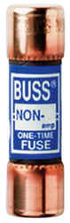Bussmann 10 amps 250 volts Melamine One-Time Fuse 1 pk