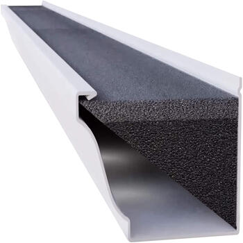 GutterFoam 5 in. W X 48 in. L Black Polyester Foam Gutter Guard