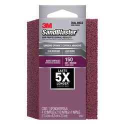3M 4-1/2 in. L x 1 in. 150 Grit Medium Sanding Sponge