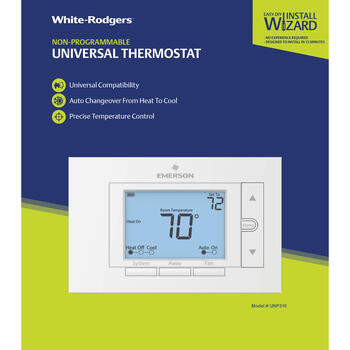 White Rodgers Heating and Cooling Touch Screen Programmable Thermostat