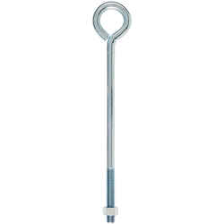Hampton 1/2 in. x 12 in. L Zinc-Plated Steel Eyebolt Nut Included