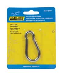 Seachoice 1/4 in. W x 2-1/2 in. L Safety Spring Hook Stainless Steel