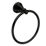 Moen Hilliard Mediterranean Bronze Towel Ring Metal