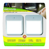 Mr. Beams White Battery Powered LED Puck Light 2 pk