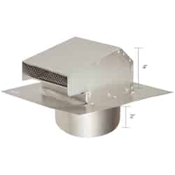DeFlect-O 4 in. Dia. Aluminum Roof Cap With Tailpipe