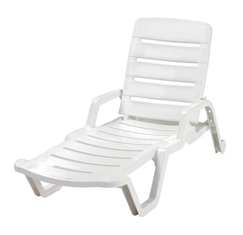Adams Polypropylene Adjustable Backrest Chaise Lounge