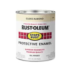 Rust-Oleum Stops Rust Gloss Almond Oil-Based Protective Paint 1 qt