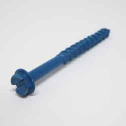 Ace 3/16 in. x 2-1/4 in. L Slotted Hex Washer Head Ceramic Steel Masonry Screws 1 lb. 80 pk