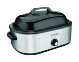 Proctor Silex  Polished Chrome  Black  Aluminized Steel  18 qt. Electric Roaster  9.8 in. H x 17.4 i 