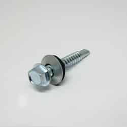 Ace 12-14 Sizes x 1-1/2 in. L Hex Hex Washer Head Zinc-Plated Steel Self-Sealing Screws 5 lb.