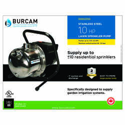 Burcam Stainless Steel 1 hp 1215 115 volts Sprinkler Pump