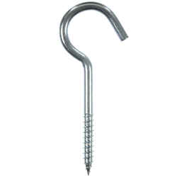 Ace Small Zinc-Plated 3.375 in. L Steel 2 pk 50 lb. Ceiling Hook