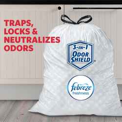 Glad OdorShield 13 gal. Tall Kitchen Bags Drawstring 40 pk