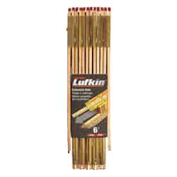 Lufkin 6 ft. L x 5/8 in. W Wood Extension Rule SAE