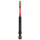 Milwaukee SHOCKWAVE Square Impact Power Bit Steel 1/4 in. 1 pc. #2 x 3-1/2 in. L Quick-Change