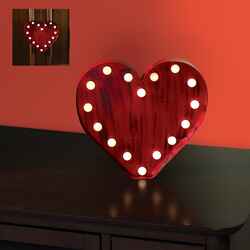 Sylvania Valentines Day 1 each Metal Tabletop Decoration