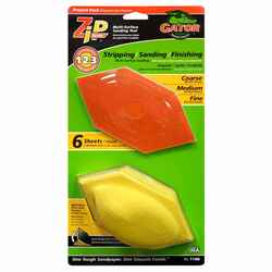 Gator Zip 3 in. W x 6 in. L Sanding Block Kit Assorted Assorted Grit