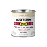 Rust-Oleum Stops Rust Gloss Almond Oil-Based Protective Paint 0.5 pt