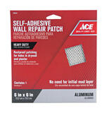 Ace 0.5 ft. L X 6 in. W Reinforced Aluminum Silver Self Adhesive Wall Repair Patch