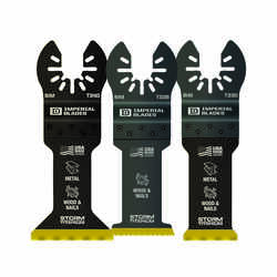 Imperial Blades OneFit Titanium-Coated Bi-Metal Oscillating Saw Blade 3 pk