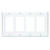 Leviton White 4 gang GFCI/Rocker Wall Plate 1 pk Plastic