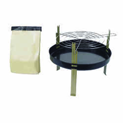 Marsh Allen Portable Charcoal 14 in. W Table Top Grill Black