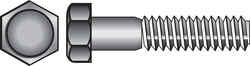 HILLMAN 3/8-16 in. Dia. x 1-1/4 in. L Stainless Steel Hex Head Cap Screw 50 box