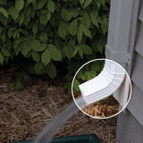 Genova DuraSpout 3 inch H X 2 inch W X 8.8 inch L White Vinyl A Downspout Elbow