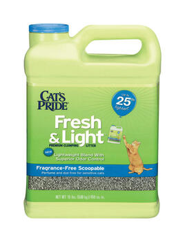 Cat's Pride Fresh & Light No Scent 15 lb. Cat Litter