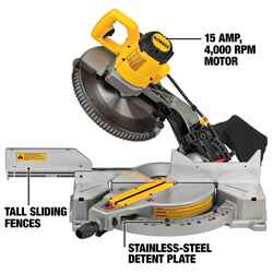 DeWalt 12 in. Corded Compound Miter Saw 15 amps 4,000 rpm
