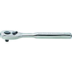 Craftsman 1/4 in. drive Chrome Vanadium Steel 72 Tooth Pear Head Ratchet 1 pc.